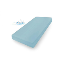 Babymatex Prześcieradło nieprzemakalne 70x140 24 niebieskie jersey
