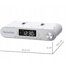 TechniSat Viola Wh Radio Fm Podszafkowe Bluetooth Led