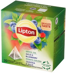 Herbata zielona aromatyzowana Lipton Jagoda & goji 20x1,4g