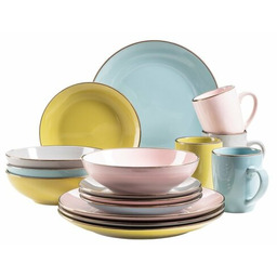 Mäser 16-częściowy zestaw jadalny Metallic RIM Pastel