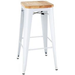 Bolero Taboret barowy z drewnianym siedziskiem 760 mm,