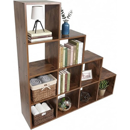 Relaxdays Regał schodkowy, 10 przegródek, (wys. x szer.