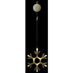 VoltShine Zasilany bateriami wisiorek LED z przyssawką, ciepłe