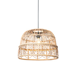 Orientalna lampa wisząca z rattanu 44 cm -