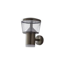 Lindby - Antje Ścienna Lampa Ogrodowa Steel/Clear