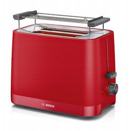 Toster Bosch TAT3M124 czerwony 950 W Wypiekanie Bułeczek,