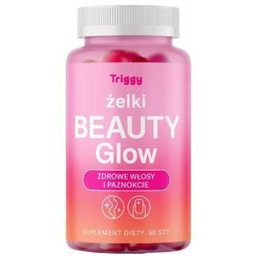 Triggy Żelki Beauty Glow o smaku malinowym, 60