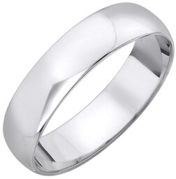 Obrączka klasyczna z białego złota szer 3 mm