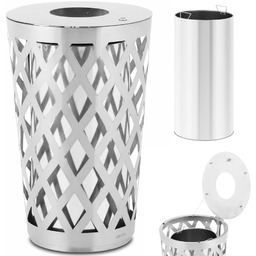 Kosz na odpady śmieci miejski zewnętrzny okrągły śr.