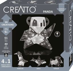 Creatto Świecąca Panda i Przyjaciele - Zestaw LED