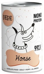 Paka Zwierzaka PEPE Mono Protein Konina Horse 400g