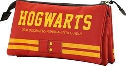 Harry Potter Gryffindor -Piórnik Potrójny, Czerwony, 23 x