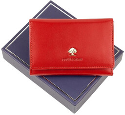 Skórzana pojemna damska portmonetka Luxury z RFID