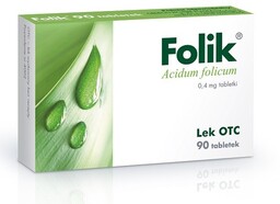 Folik 0,4 mg kwas foliowy tabletki