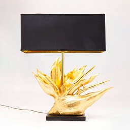 KARE Lampa stołowa design Tropical Flower, czarny, salon