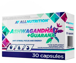 Allnutrition Ashwagandha + Guarana, 30 kapsułek