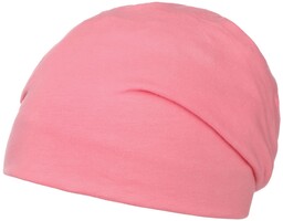 Czapka z Dżerseju Pastell Oversize, różowy, One Size