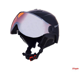 Kask narciarski Blizzard Double Visor black matt, orange