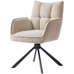 Krzesło obrotowe Marilla z podłokietnikami (51080004), beżowe