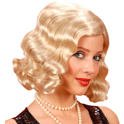 Peruka Retro blond - 1 szt.