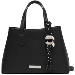 KARL LAGERFELD Czarna damska torebka kopertówka Ikon Smooth