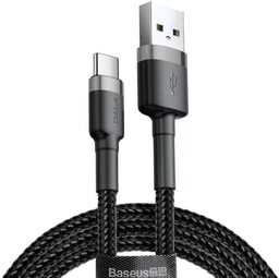 Kabel 2m Baseus USB-C 2A grey black