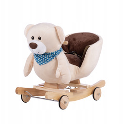 Zabawka na biegunach i kółkach gumowych Miś