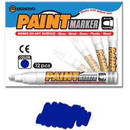 Zestaw 12 szt. - Marker Olejowy Niebieski MUNGYO