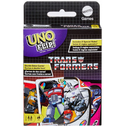 Karty UNO FLIP! Transformers, gra karciana dla dzieci