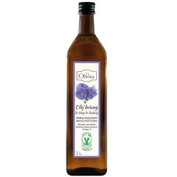 OLVITA Olej lniany do diety dr Budwig zimno