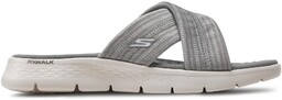Klapki Skechers Go Walk Flex Sandal-Impressed 141420/GRY Szary