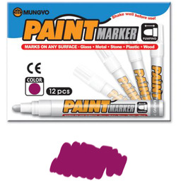Zestaw 12 szt. - Marker Olejowy Różowy MUNGYO