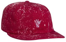 czapka męska HUF SPLATTERED BLEACH CURVED VISOR Red