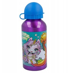 Bidon Aluminiowy Z Ustnikiem Jednorożec Poopsie 400Ml