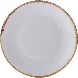 TALERZ PŁYTKI ASHEN 240 mm PORCELANA SZARA 04ALM001654