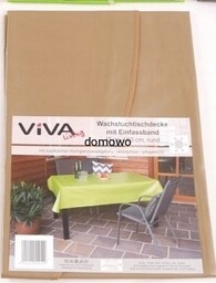 OBRUS OGRODOWY PROSTOKĄTNY 130 x 210 cm beżowy