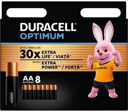 DURACELL Baterie AA LR6 Optimum (8 szt.)