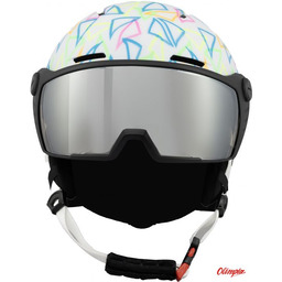Kask narciarski Blizzard Flash Visor junior white/multicolor