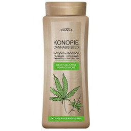 JOANNA Konopie Szampon nawilżająco-wzmacniający do włosów delikatnych, 400ml