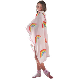 Catherine Lansfield Rainbow Hearts przytulny polarowy koc