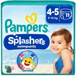 PAMPERS Pieluchomajtki Splashers Baby Shark 4 (11 szt.)