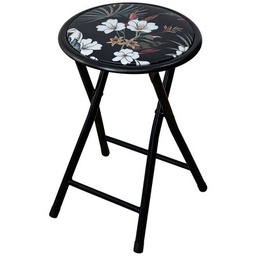 PATIO Taboret składany 47517 Flower Czarny