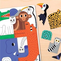Mudpuppy, puzzle, Wszyscy razem Dżungla, 10 el.