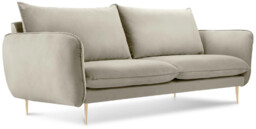 SOFA Vienna 2 osobowa na metalowych nogach, aksamitna