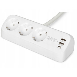 Listwa Digitus DA-70626 biurkowa 3x Schuko 2x Usb-a