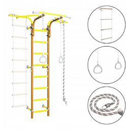 Drabinka gimnastyczna dla dzieci Kometa Next 2 pomarańczowy