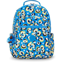 Kipling Duży plecak SEOUL, Kwiatowy lampart, Jeden rozmiar,