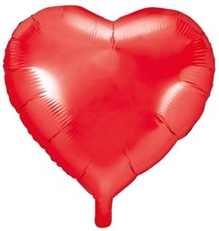 Balon foliowy Serce czerwone - 45 cm -