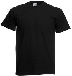 CZARNA Koszulka T-SHIRT, bawełniana, Fruit of the loom