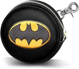 Batman Batsignal -Portmonetka Cookie, Czarna, 8,7 x 8,7